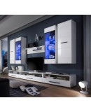 Wall unit LAUREN with LED High Gloss