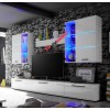 Wall unit Niko 2 Entertainment LED lights High Gloss