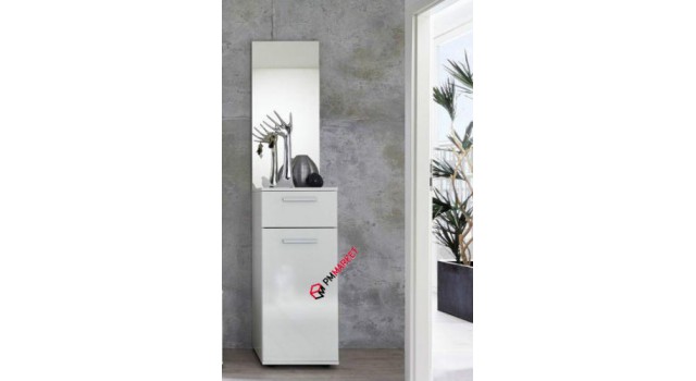 Hallway Cabinet with mirror High Gloss