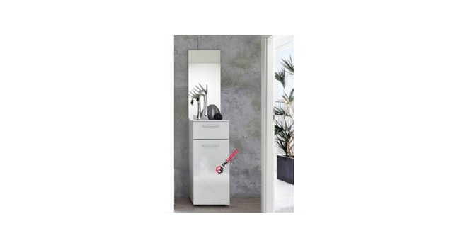 Hallway Cabinet with mirror High Gloss